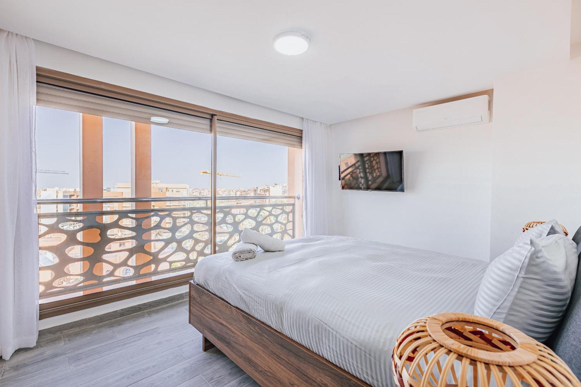 Migdal Gueliz Apart Hotel มาร์ราเกช ภายนอก รูปภาพ